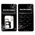 Miniatyrbillede 1 af 4: 3 i 1 SIM-kortadapter til WIKO View 5 Plus Smartphone Micro-SIM Nano-SIM Universal
