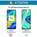 Miniatyrbillede 2 af 4: Hærdet glas til Xiaomi Redmi Note 9S- Note 9 Pro skærmbeskytter + Xiaomi Redmi Note 9S- Note 9 Pro etui,[Touch Sensitive]