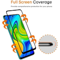 Miniatyrbillede 3 af 4: Sæt med 2 hærdet glas til Redmi 8A - E.F. CONNECTION - Anti-ridse - Beskyttelse - Sort Transparent med svart kant