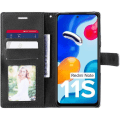 Miniatyrbillede 3 af 4: Taske til Xiaomi Redmi Note 11S Anti-Scratch PU Læder Sort