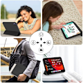 Miniatyrbillede 6 af 6: Coque til iPad Air 13 Tommer (2024/2025) / iPad Pro 12,9" (2018/2020/2021/2022) Stødabsorberende Beskyttelse med Automatisk Søvn/Vække - Sort Svart