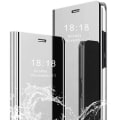 Miniatyrbild 1 av 4: Xiaomi Redmi 9C fodral (NFC). Smart Case, Plating Mirror, Mirror Flip Case Cover, Xiaomi Redmi 9C Case Cover (NFND