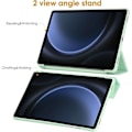 Miniatyrbild 4 av 6: Coque + Härdat Glas för Samsung Galaxy Tab S9 FE (10,9 Tum) Slim Skydd med Stativfunktion - Grön Grön