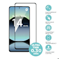 Miniatyrbild 2 av 4: Skyddsglas i härdat glas - Xiaomi - Redmi Note 14 - Paket om 3 - Rep- resistent - 9H Transparent med svart kant
