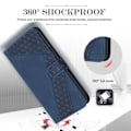 Miniatyrbillede 4 af 4: Coque til Xiaomi Redmi A3 - Mørkegrøn - Læderetui - 2 Tempered Glass - Kortlomme - Støtte Nattgrönt