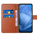 Miniatyrbillede 3 af 4: Etui til Google Pixel 8a, Anti-ridsekortholder 360 graders beskyttelse Lædereffekt Brun