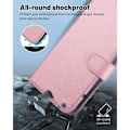 Miniatyrbillede 3 af 4: Coque + Temperede Glas - Samsung - Galaxy S24 Plus - Rosa - Stødabsorberende - Lædereffekt Rosa