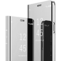 Miniatyrbillede 1 af 4: Cover - Xiaomi - Mi 10 Lite - Blødt læder - Sølv - Slankt klart syn med støtte Pengar