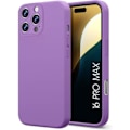 Miniatyrbillede 1 af 4: Coque en silicone - iPhone 16 Pro Max - Slim beskyttelse - Stødabsorberende - Ridsefast - Lilla Lila