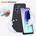 Miniatyrbillede 4 af 4: Coque til Xiaomi Redmi Note 14 Pro 5G - Sort Silikone + 2 Tempered Glass - E.F.Connection® Svart