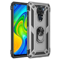 Miniatyrbillede 1 af 4: Beskyttelsesetui til Redmi Note 9 (6,53") - E.F. CONNECTION - Støttering - Sølv Silver