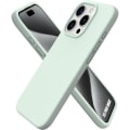 Miniatyrbild 1 av 4: Skyddsskal - E.F.CONNECTION - iPhone 15 Pro Max - Flytande silikon - Grön - Matt effekt Grön