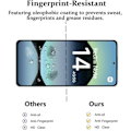 Miniatyrbillede 4 af 4: Hærdet Glas - E.F.Connection - Redmi Note 14 - Pakke med 2 - Sort - Ridseresistent - Stødabsorberende Beskyttelse Transparent med svart kant