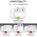 Miniatyrbillede 2 af 6: Coque til AirPods 3 2021, Stød- og ridsebeskyttelse i hård med bælte - Transparent Transparent