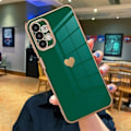 Miniatyrbild 4 av 4: TPU-fodral för Xiaomi Redmi 10C Midnight Green Heart Pattern Anti-Scratch + 2 härdade glasögonskydd