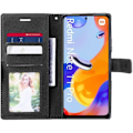 Miniatyrbild 3 av 4: Fodral till Xiaomi Redmi Note 11 Pro Anti-Scratch Skyddande Syntetläder Bicolor Brun-Svart