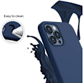Miniatyrbillede 3 af 4: Slankt silikonetui til iPhone 13 Pro (6,1") Navy Blue E.F. Connection