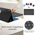 Miniatyrbild 4 av 6: Coque Tangentbord för iPad 10,2 Tum (7/8/9:e Generationen, 2019/2020/2021) Skydd i Syntetläder med Bluetooth Tangentbord
