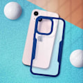 Miniatyrbild 3 av 4: Skal för iPhone 14 Plus - Heltäckande skydd - Blå silikon - Halvstyv - Stötdämpning Blå