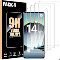 Miniatyrbillede 1 af 4: Skærmbeskyttelse - E.F.Connection - Redmi Note 14 - Pakke med 4 - Tempereret glas - 9H stødmodstandsdygtig beskyttelse Transparent