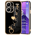 Miniatyrbillede 1 af 4: Coque - Xiaomi - Redmi Note 13 Pro+ 5G - Sort - Stødabsorberende - Silikone med Hjerte Mønster Svart