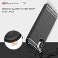 Miniatyrbild 4 av 4: Fodral för Redmi Note 10 5G (6,49") Svart silikon antichockstål Funktioner TPU-design Förstärkt skydd Svart