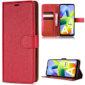 Miniatyrbillede 1 af 4: Etui til Xiaomi Redmi A1/A2 Soft Wallet Stødsikker kortholder beskyttelse PU læder - rød Röd