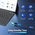 Miniatyrbild 5 av 6: Tangentbord för Microsoft Surface Pro 11 / 10 / X / 9 / 8, AZERTY Bluetooth med belysning och pekplatta