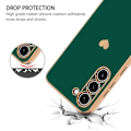 Miniatyrbild 3 av 4: Halsbandsfodral till Xiaomi Redmi 10A - Redmi 9C Soft TPU Stötsäkert hjärtmönster - Nattgrön