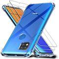 Miniatyrbillede 1 af 4: Etui til Redmi 9C (5,7") Forstærket kant med høj modstandsdygtighed mod stød med hærdet glas Transparent