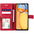 Miniatyrbillede 3 af 4: Coque - Xiaomi - Redmi 13C - Simili Læder - Stødabsorberende Beskyttelse - Indbygget Stativ Röd