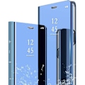 Miniatyrbild 1 av 4: Xiaomi Redmi Note 9 Fodral, Spegel Clear View Smart Ultra-Tunnt skydd, 360° skyddande metallplätering Stötsäker Anti-Scratch ANM