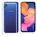 Miniatyrbillede 2 af 4: Etui - Samsung - Galaxy A10 - Hærdet glas - Silikone - Stød- og faldbeskyttelse Transparent