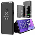 Miniatyrbillede 1 af 4: Etui til Xiaomi Redmi Note 13 Pro+ 5G - Note 13 Pro Plus 5G, sort, 360° stødsikkert flipcover med stativ, spejleffekt