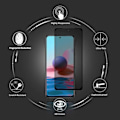 Miniatyrbillede 3 af 4: Skærmbeskytter - E.F.CONNECTION - Tempereret glas - Antispion - Sort - til Xiaomi Redmi Note 10 Svart