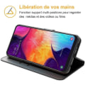 Miniatyrbillede 3 af 4: Etui til Huawei P30 (6,1") Sort tegnebog Anti-ridsestabil Elegant Sort Svart