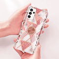 Miniatyrbillede 3 af 4: Etui til Redmi Note 8 Pro med 360 graders roterende ringholder - Pink farve Rosa