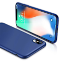 Miniatyrbillede 4 af 4: Coque - Apple - iPhone X - Stødabsorberende - Silikone - Mat Finish - Fleksibel Blå