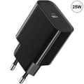Snabb USB-C-laddare - E.F.CONNECTION - 25W - Kompatibel med Google Pixel 9/8/7/6 - Svart Svart