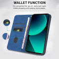 Miniatyrbillede 2 af 4: Coque - Xiaomi - 13T/13T Pro - Syntetisk Læder - Mørkeblå - Magnetisk Lukning marinblå
