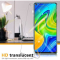 Miniatyrbild 4 av 4: Lot 4 Skydd av härdat glas för Redmi Note 9 Anti Trace-glasfilmer Transparent