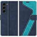 Miniatyrbild 4 av 4: Coque - E.F.Connection - för Xiaomi Redmi A3 - Syntetiskt läder - Fällbart skydd - med 2 härdade glas Blå