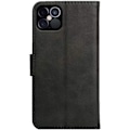 Miniatyrbillede 4 af 4: Flip-cover til iPhone 12 Pro (6.1"), fuld 360° beskyttelse med kortplads - sort Svart