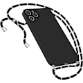 Miniatyrbillede 3 af 4: Beskyttelsesskal til iPhone 14 Pro - E.F.CONNECTION - Slim Ridse-resistent Stødabsorberende med Sort Snor