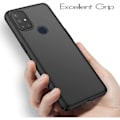 Miniatyrbillede 3 af 4: Beskyttelsesetui til One Plus Nord N10 5G - E.F.CONNECTION - Sort silikone - Blødt - Mat Svart