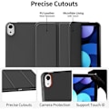 Miniatyrbillede 3 af 6: Coque til iPad Air 13 Tommer (2024/2025) / iPad Pro 12,9" (2018/2020/2021/2022) Stødabsorberende Beskyttelse med Automatisk Søvn/Vække - Sort Svart