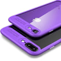 Miniatyrbillede 2 af 3: Coque iPhone 7 Plus - Luksusbeskyttelse - Lilla - Blød - Stødabsorberende - Ny Design Lila
