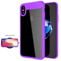 Miniatyrbillede 1 af 4: Coque - MÆRKE - iPhone X - Stødresistent Beskyttelse - Blød - Lilla Lila