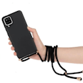 Miniatyrbillede 4 af 4: Taske til Xiaomi 10 Lite (6,57") Blød Anti-Shock Anti-ridse Silikone + Justerbar skulderstrop Sort Svart