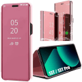 Miniatyrbild 1 av 4: Skal för Xiaomi 13T - Xiaomi - 13T Pro - Spegeleffekt - Stötabsorberande skydd - Rosa Rosa